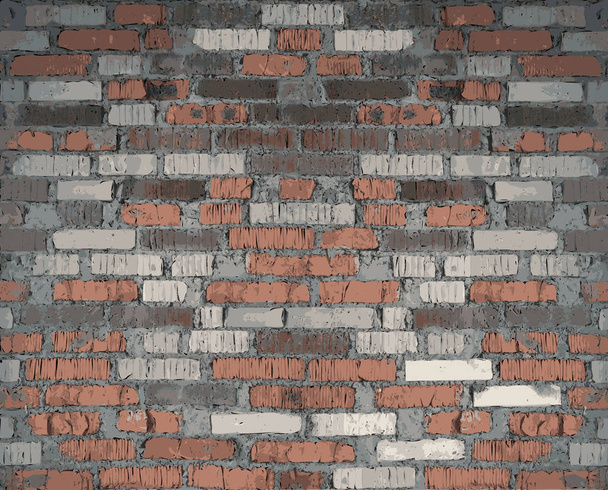 Vieux mur de briques. - Vecteur, image