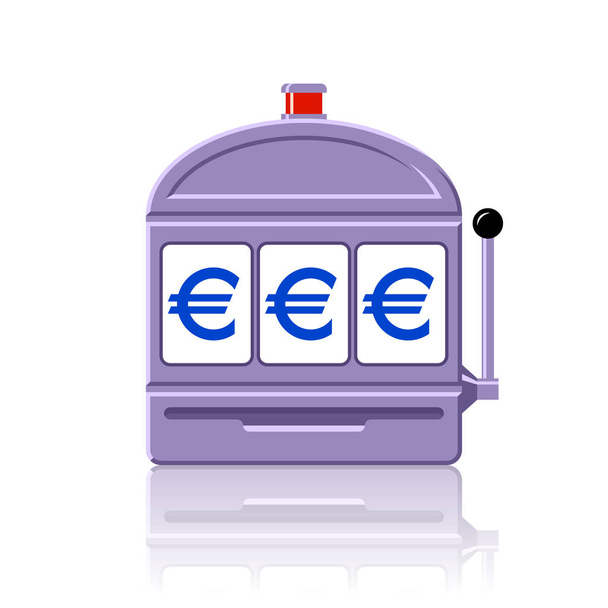 Euro slot machine icona vettoriale illustrazione
 - Vettoriali, immagini