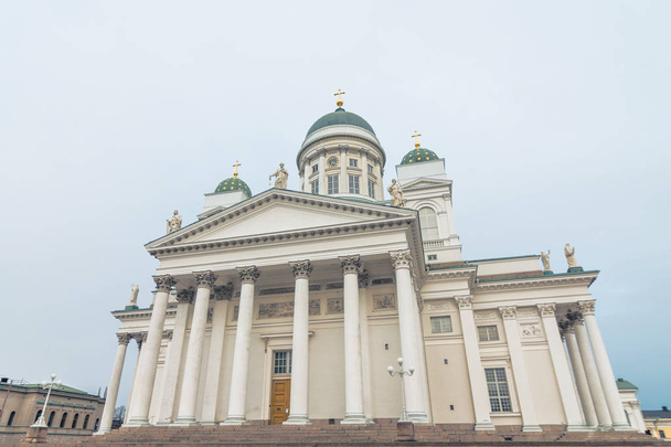 Famous Helsinki St. Nicholas Cathedral Lutheran church Helsinki, Finland - Photo, Image