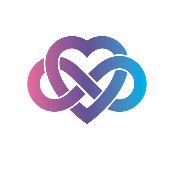 Amor eterno signo conceptual, símbolo vectorial creado con infinito
 - Vector, Imagen