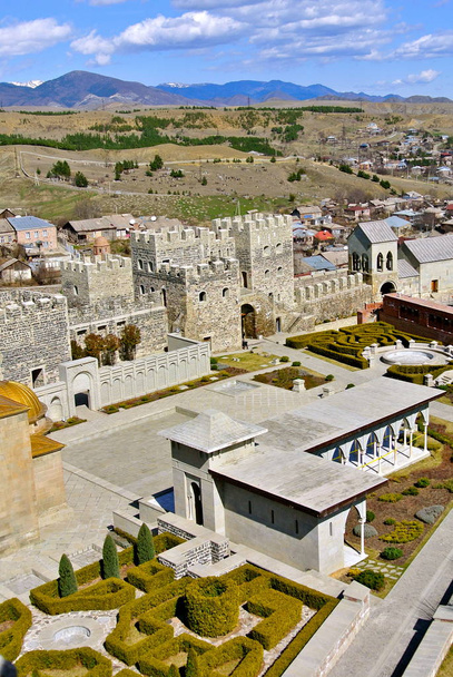 Letecký pohled od Rabati hradu, pevnost Akhaltsikhe, Gruzie - Fotografie, Obrázek