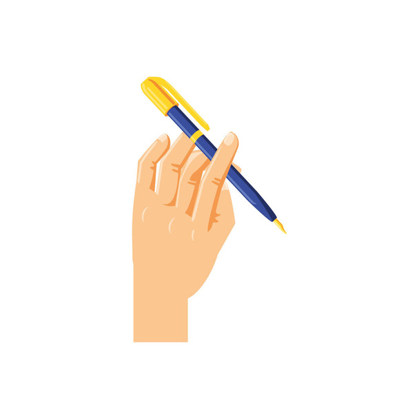 mano con tinta pluma escribir icono
 - Vector, Imagen
