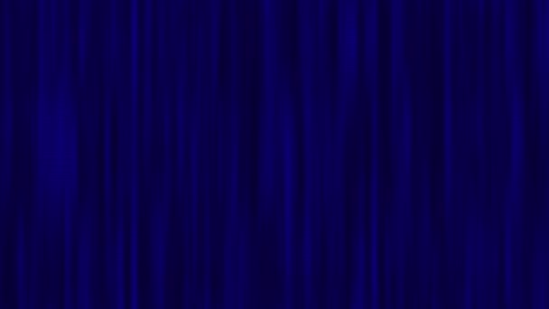 Blauwe geanimeerde Curtian show stage - Video
