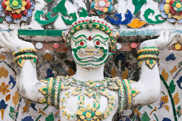 Demon Statue at Wat Arun - Photo, Image