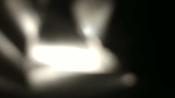 Işık Geçiş bindirme etkisi soyut ışık gölge doku yatay hareketi - Video, Çekim