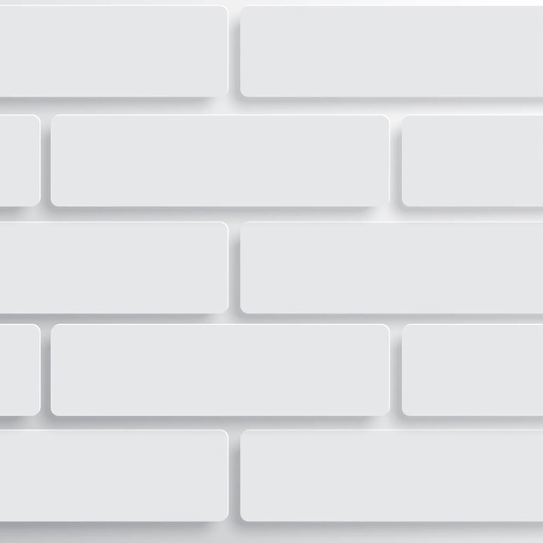 Λευκός τοίχος από τούβλα, διάνυσμα - Διάνυσμα, εικόνα