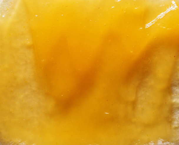 Textur der gelben Marmelade - Foto, Bild