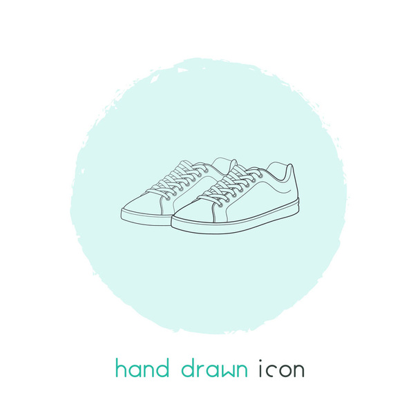 ための半靴アイコンの行の要素。ウェブ モバイル アプリのロゴ デザインのきれいな背景に分離されたための半靴アイコン ライン イラスト. - 写真・画像