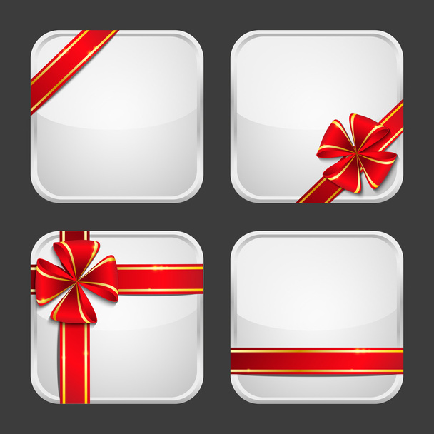 Set of gift apps icons - Vector, Image