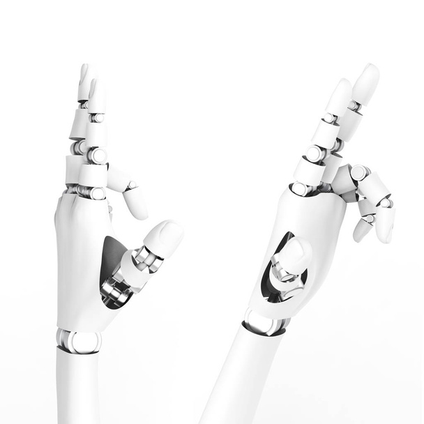 3d rendering robotic hand - Foto, afbeelding