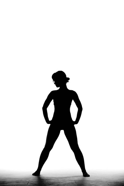 silhouette full female body - Zdjęcie, obraz