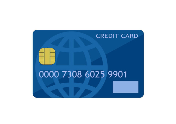 bank credit card vector isolated image - Vector, Image