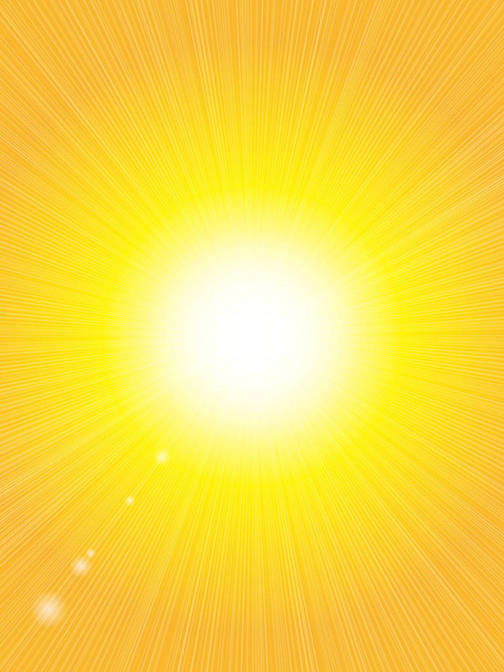 Yellow background, sun light background - Vector, Image