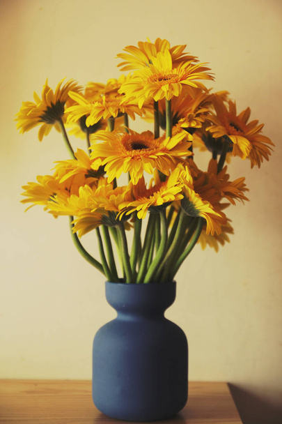 Gerbera flowers daisy with yellow colour very lovely and beautiful. - 写真・画像