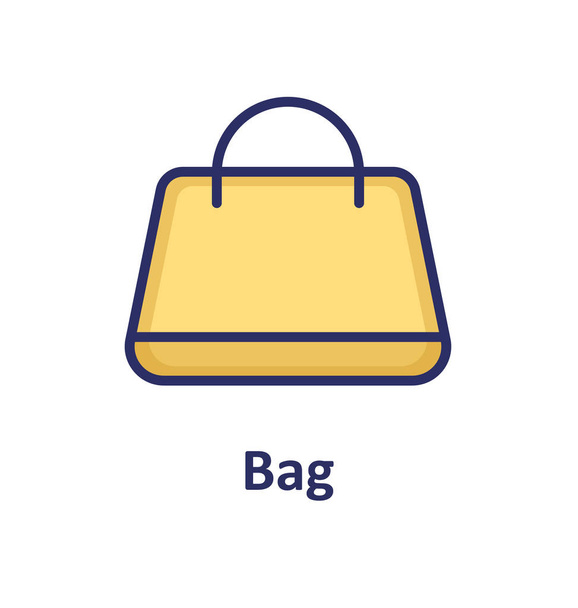 Kézi táska elszigetelt vektor ikon, amely könnyen módosíthatja vagy szerkesztése - Vektor, kép