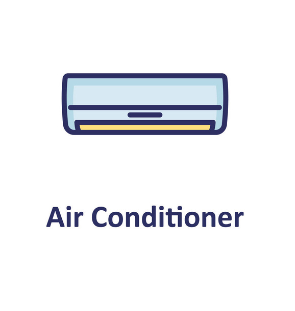 Ícone de vetor isolado do condicionador de ar que pode facilmente modificar ou editar
 - Vetor, Imagem