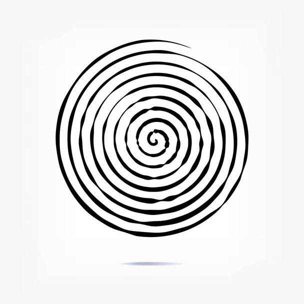 ストライプの円の背景、抽象的なパターン。放射線グラフィック要素. - ベクター画像