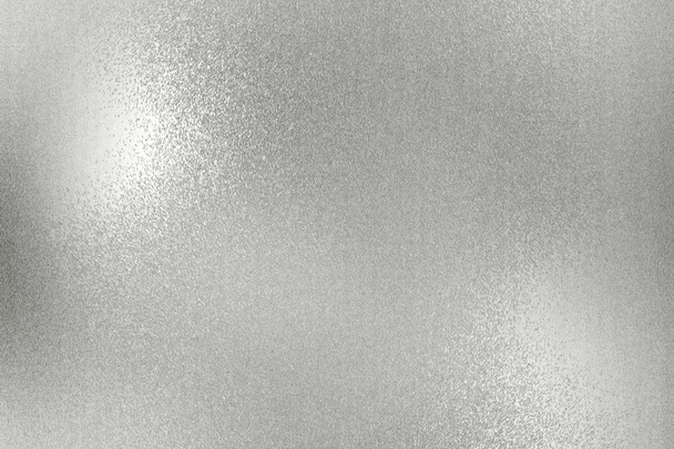 Placa de metal prata de onda brilhante, fundo de textura abstrata
. - Foto, Imagem