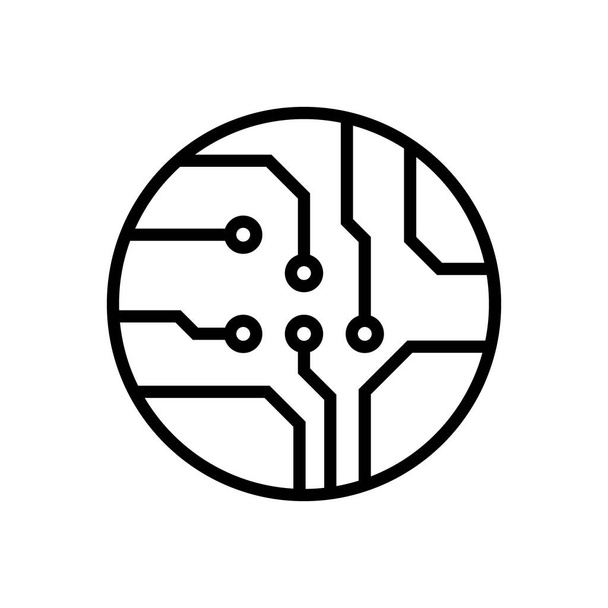 Carte de circuits imprimés, icône vectorielle technologique. Pour la conception de votre site Web, logo, application, interface utilisateur. Illustration vectorielle - Vecteur, image