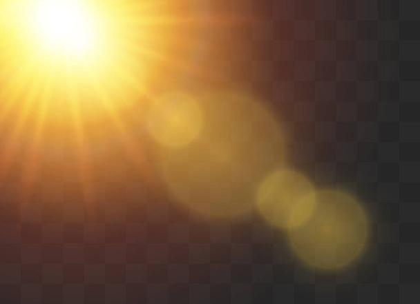 ベクトル透明な太陽の光 - ベクター画像