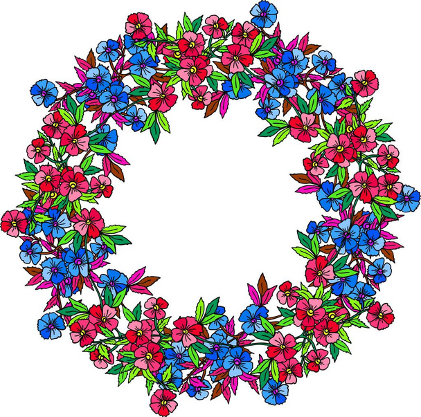 Marco floral abstracto
 - Vector, imagen
