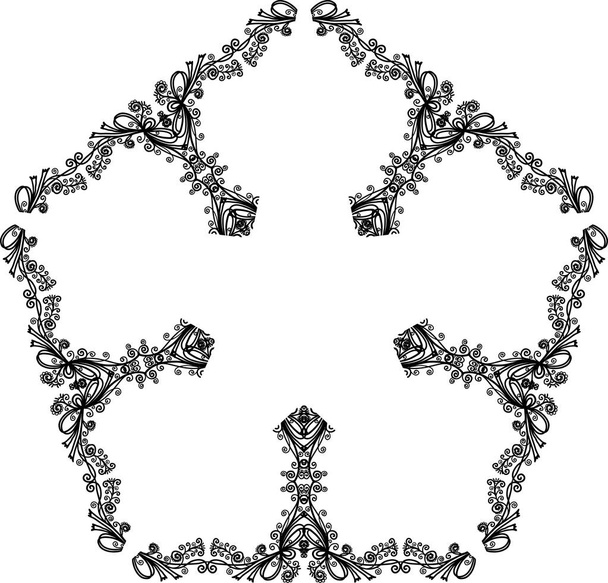 Abstraktní čmáranice rám - Vektor, obrázek
