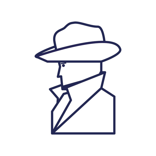 cyber security agent icon - Vector, Image