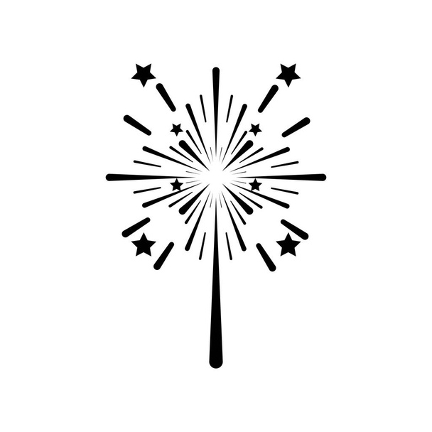 Yıldız patlaması dairesel simgesi - Vektör, Görsel