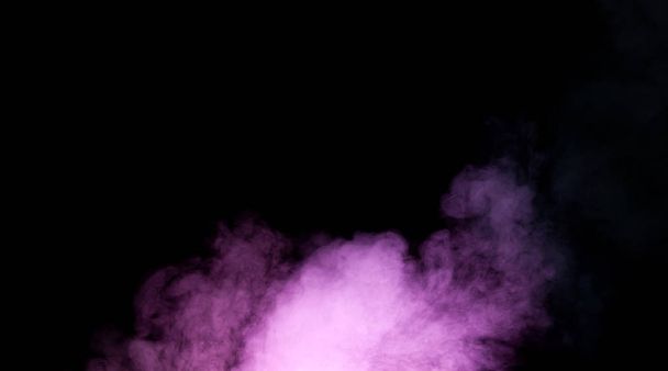 Colorful smoke on black background - Foto, imagen