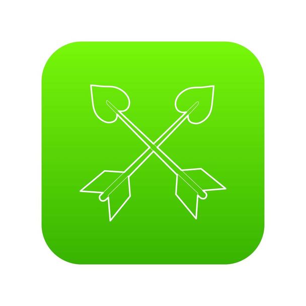 Cross arrows icon, outline style - Vektor, obrázek