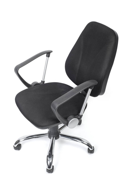 Krzesło biurowe czarnego sukna - Zdjęcie, obraz
