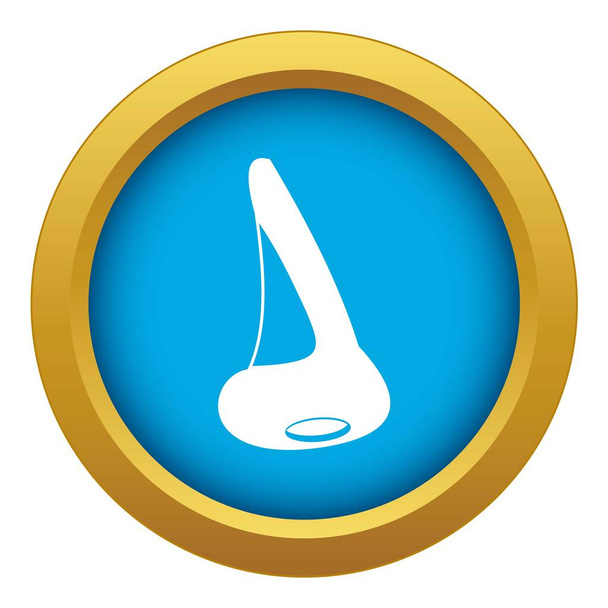 Nose side view icon blue vector isolated - Διάνυσμα, εικόνα