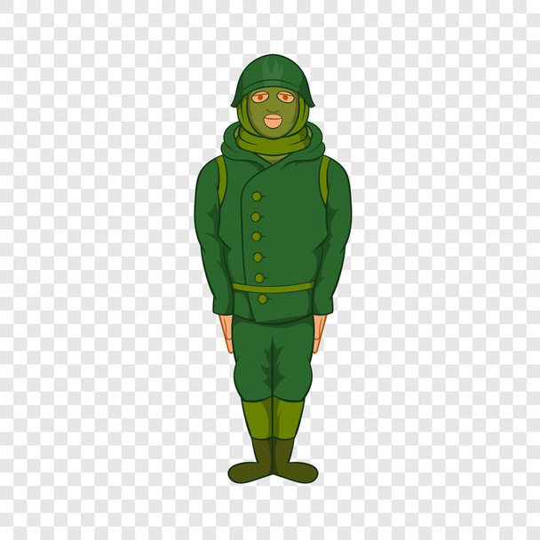 Green military camouflage uniform icon - Vektör, Görsel