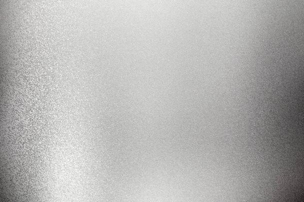 光沢のある粗い灰色の金属壁、抽象的な質感の背景 - 写真・画像
