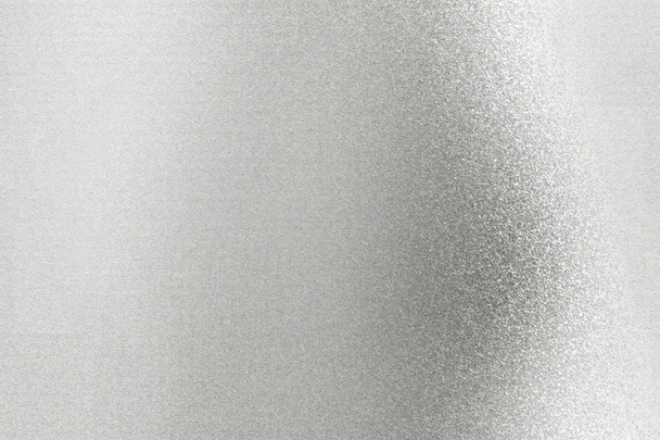 Glänzend rauen silbernen Metallboden, abstrakte Textur Hintergrund - Foto, Bild