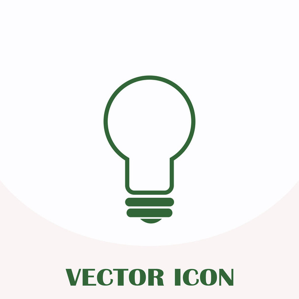 Піктограма лампи плоский вектор
 - Вектор, зображення
