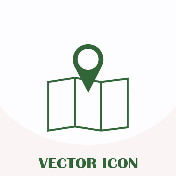 Mapa icono plano puntero. Vector Eps 10
 - Vector, imagen