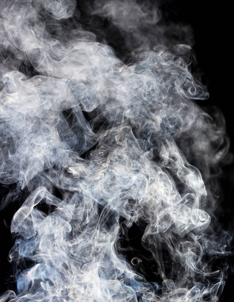 smoke on black background - Фото, зображення