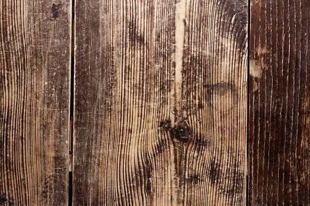 Old scratched oak table top - Photo, image