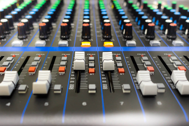 Sound mixer control panel. - Photo, Image