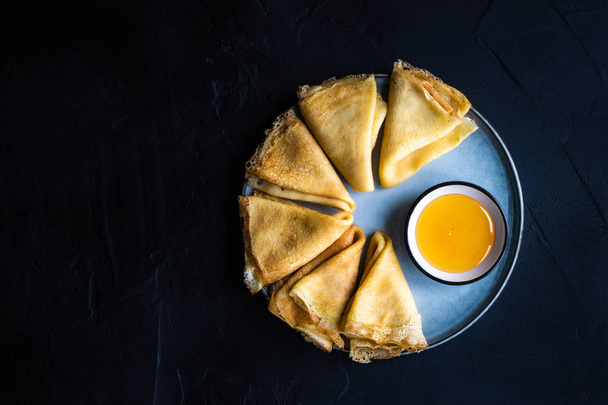 Dessert concept with pancakes - Zdjęcie, obraz
