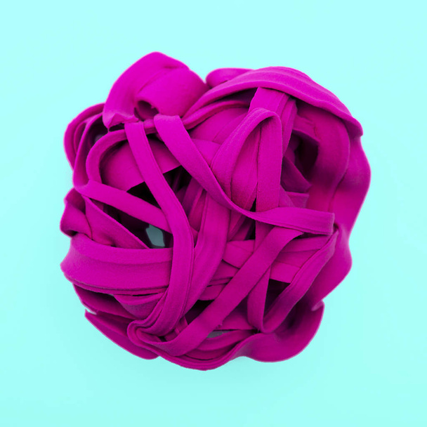 pink plasticine form minimal colours art - Φωτογραφία, εικόνα