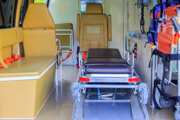 equipment interior of  ambulance emergency - Zdjęcie, obraz