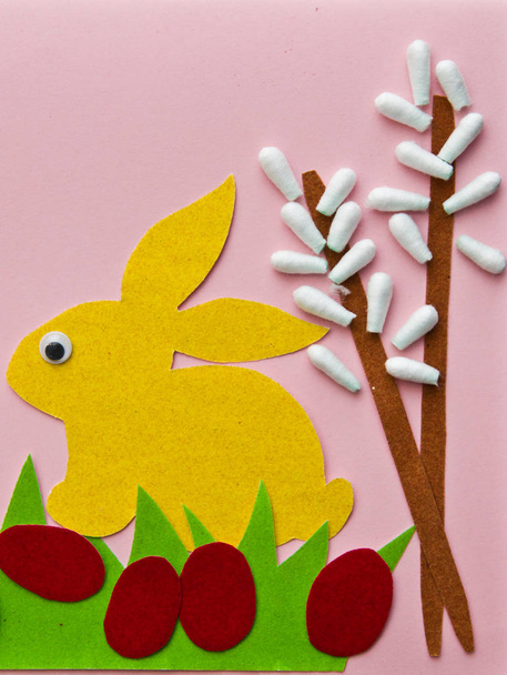 Pascua conejito papel artesanía recorte
 - Foto, imagen