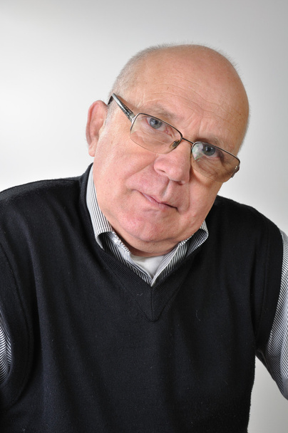 starší muž s brýlemi - Fotografie, Obrázek