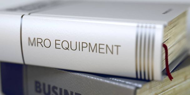 Book Title of MRO Equipment. 3D Render. - Photo, Image