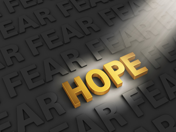 Die Hoffnung überstrahlt die Angst - Foto, Bild