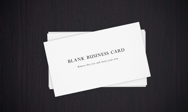 暗い背景上のビジネス カード. - 写真・画像