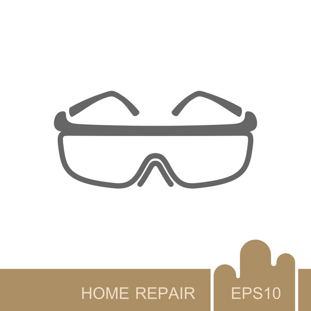 icona degli occhiali di sicurezza
 - Vettoriali, immagini