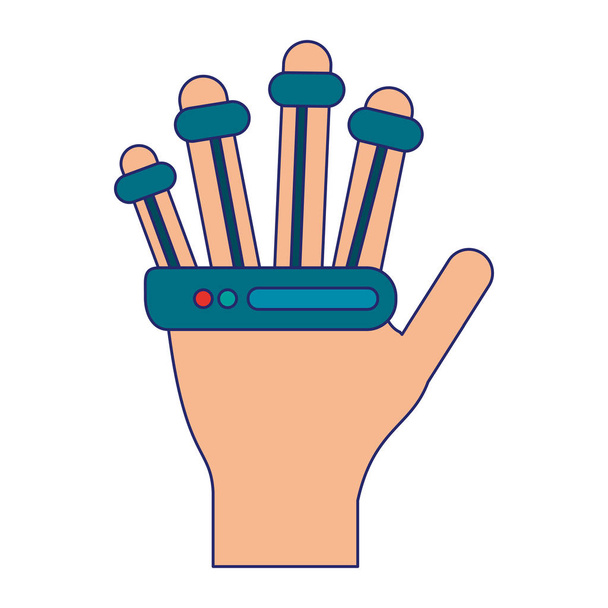 Símbolo de tecnología de mano biónica
 - Vector, Imagen